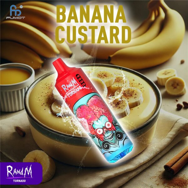 RandM Tornado Vape 9000 Banana Custard