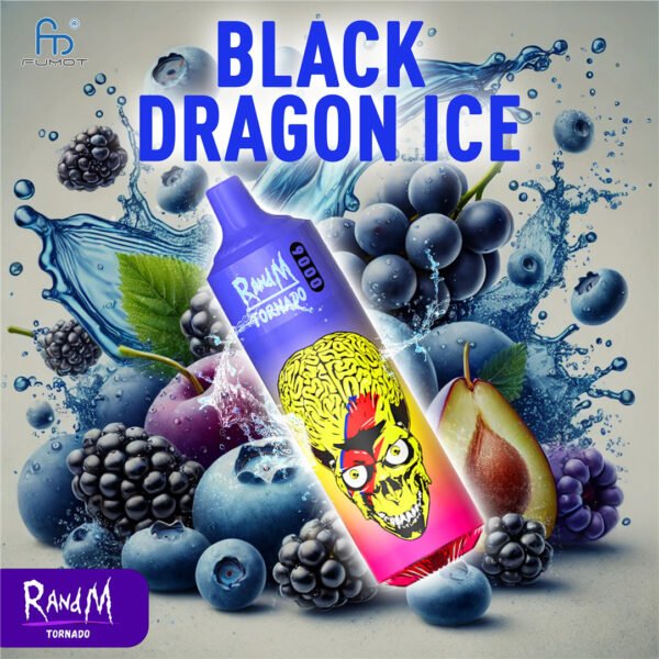 RandM Tornado 9000 Black Dragon Ice