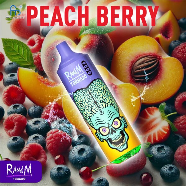 Peach Berry RandM Vape 9000
