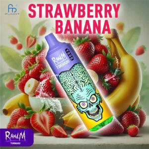 Strawberry Banana RandM Tornado 9000 Vape