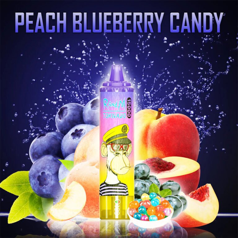 peach blueberry candy randm tornado 15000 puff