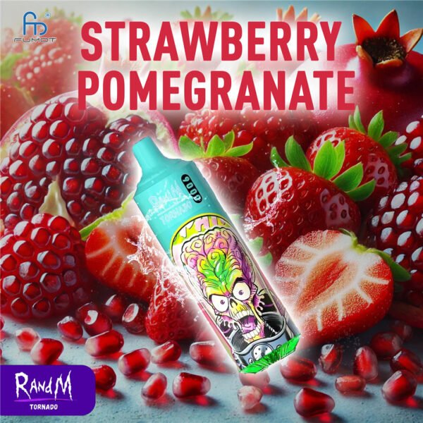 strawberry pomegranate randm tornado 9000