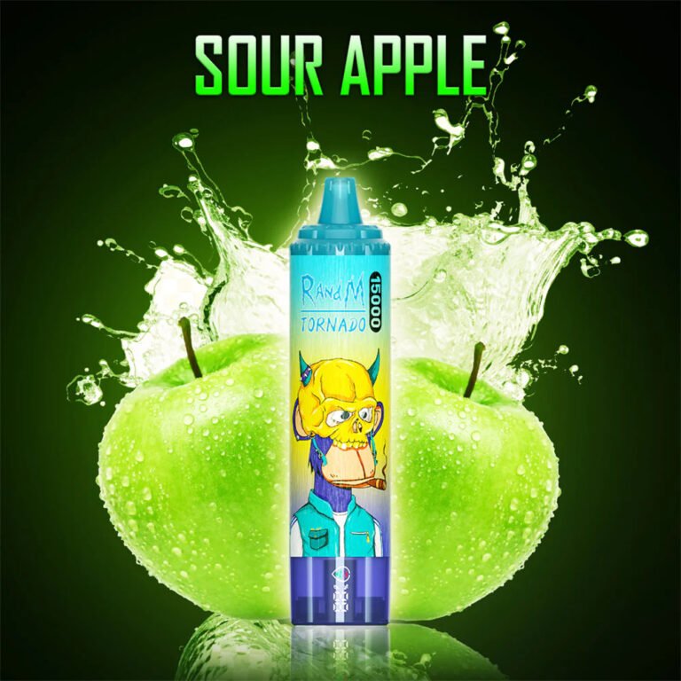 sour apple randm tornado vape 15000