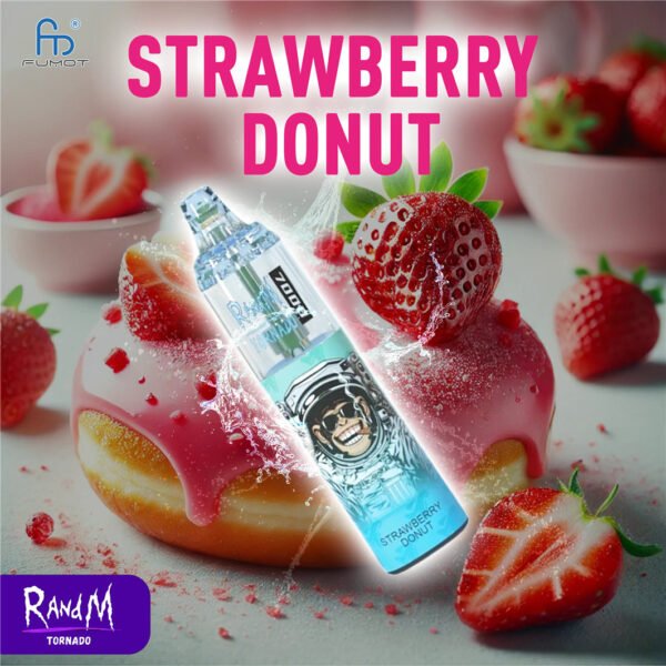 Strawberry Donut RandM Tornado Vape 7000
