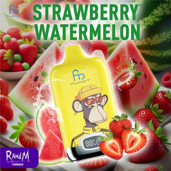 Strawberry Watermelon RandM TORNADO 12000 DIGITAL BOX