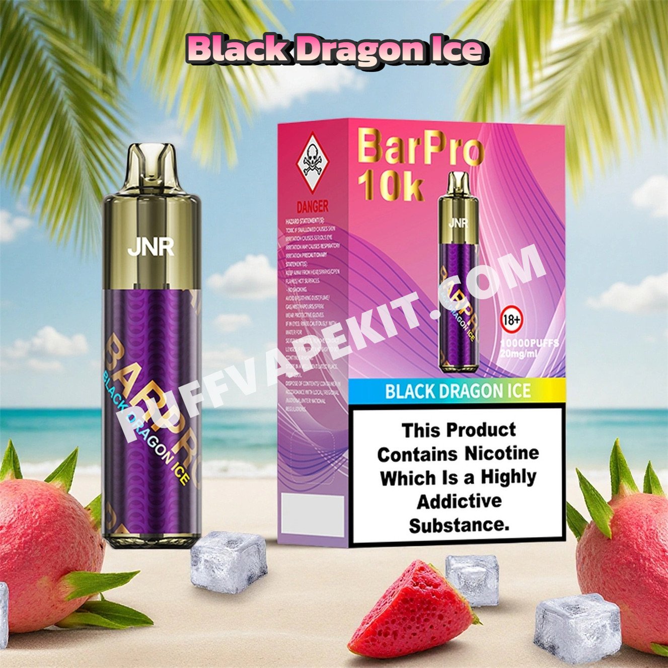 black dragon ice 10k puff jnr bar pro 10000 pvbjbp10000