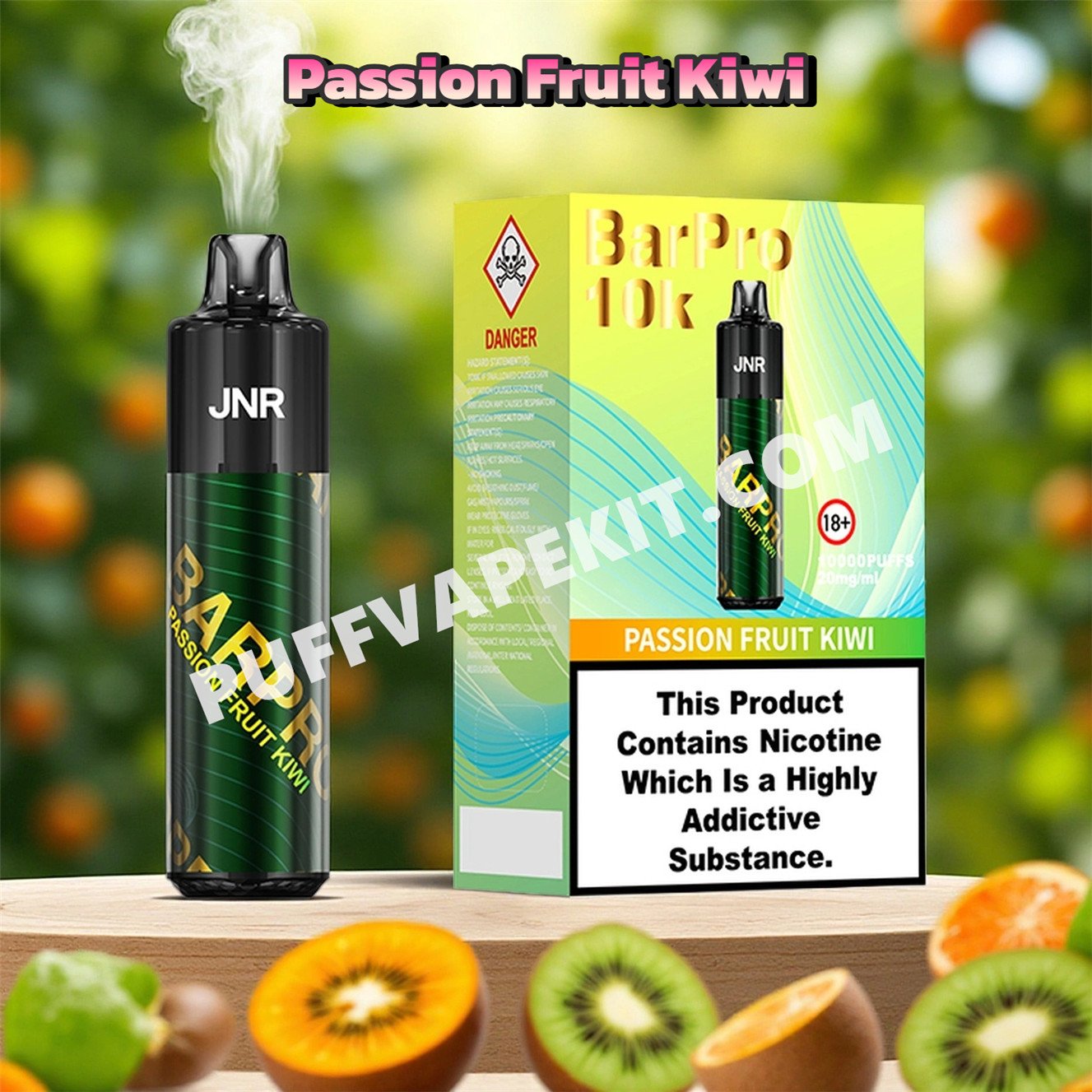 passion fruit kiwi 10k puff jnr bar pro 10000 pvbjbp10000