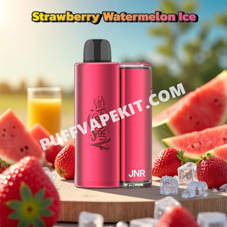 strawberry watermelon ice 27k puff jnr aurora 27000 pvbja27000