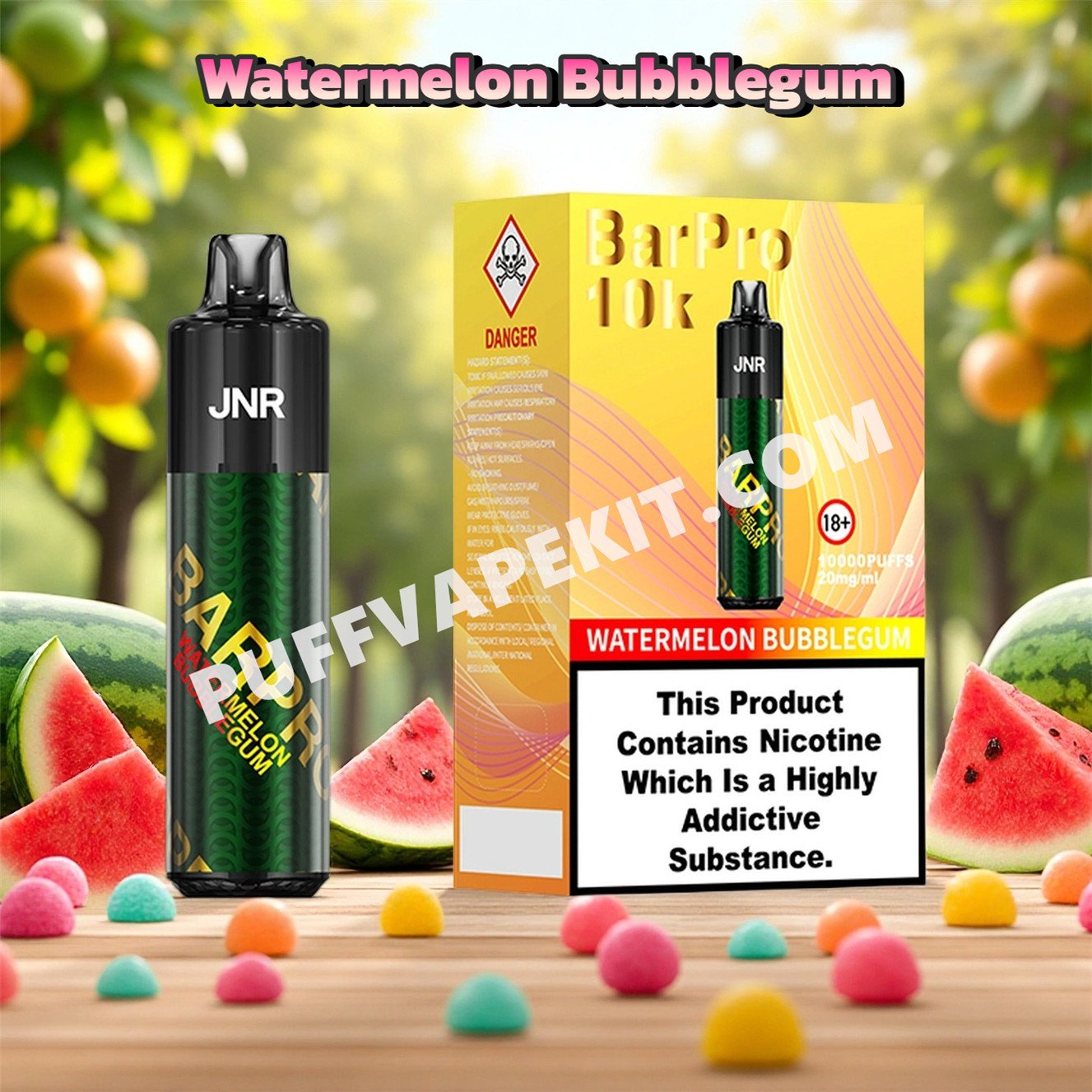watermelon bubblegum 10k puff jnr bar pro 10000 pvbjbp10000