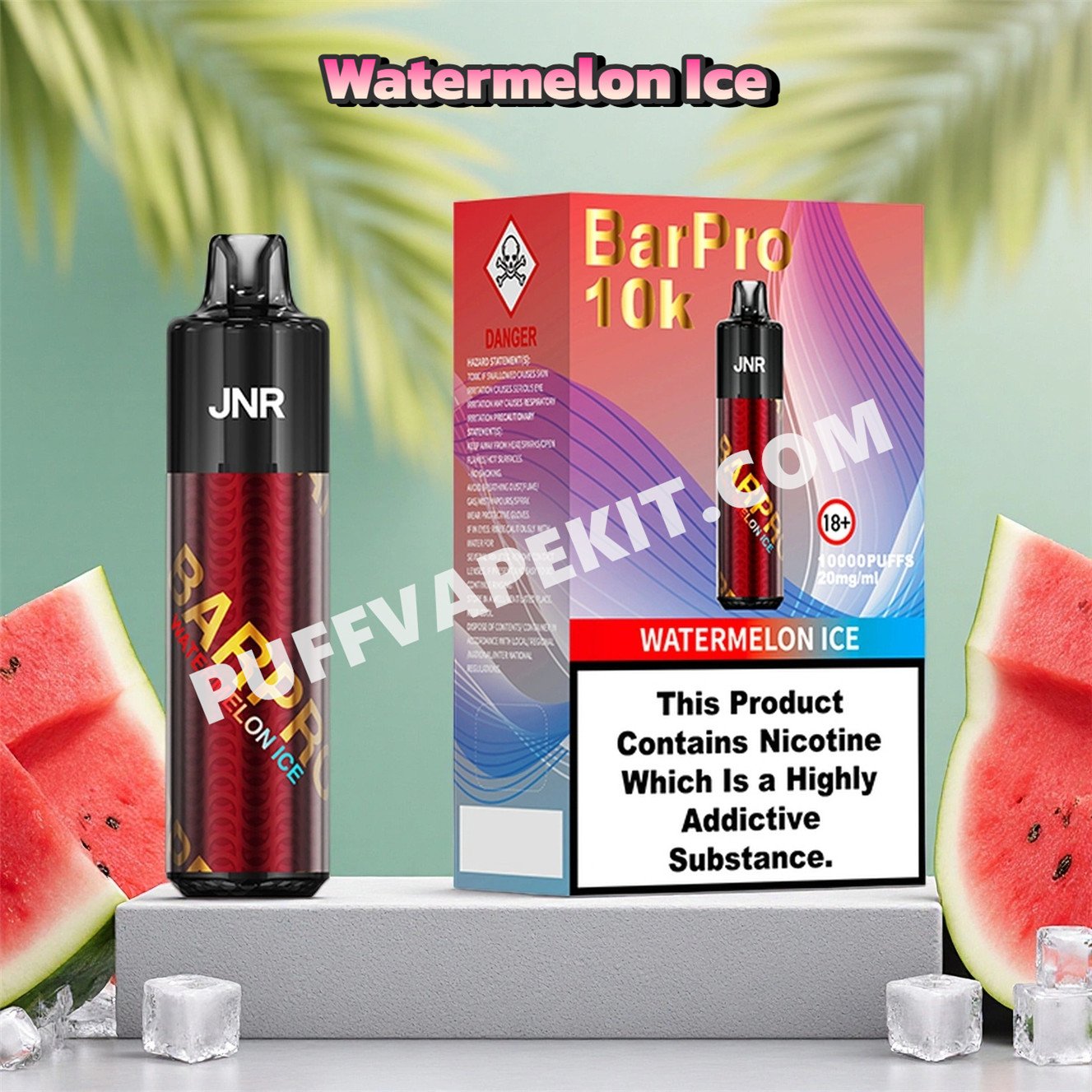 watermelon ice 10k puff jnr bar pro 10000 pvbjbp10000