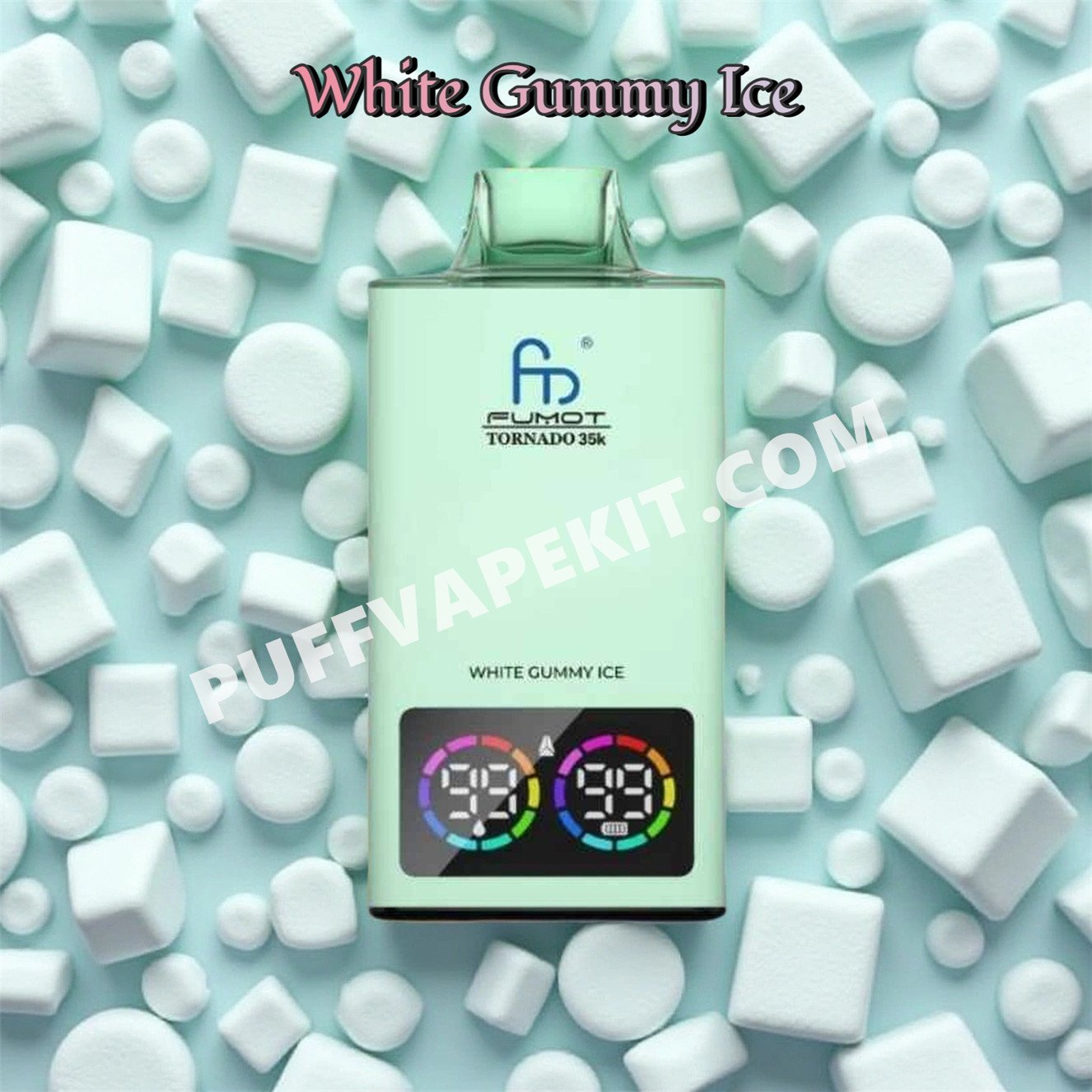 white gummy ice 35k randm tornado 35000 puff