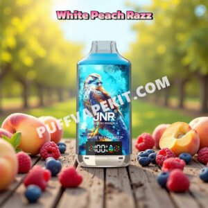 white peach razz 18k puff jnr falcon x 18000 pvbjf18000n2