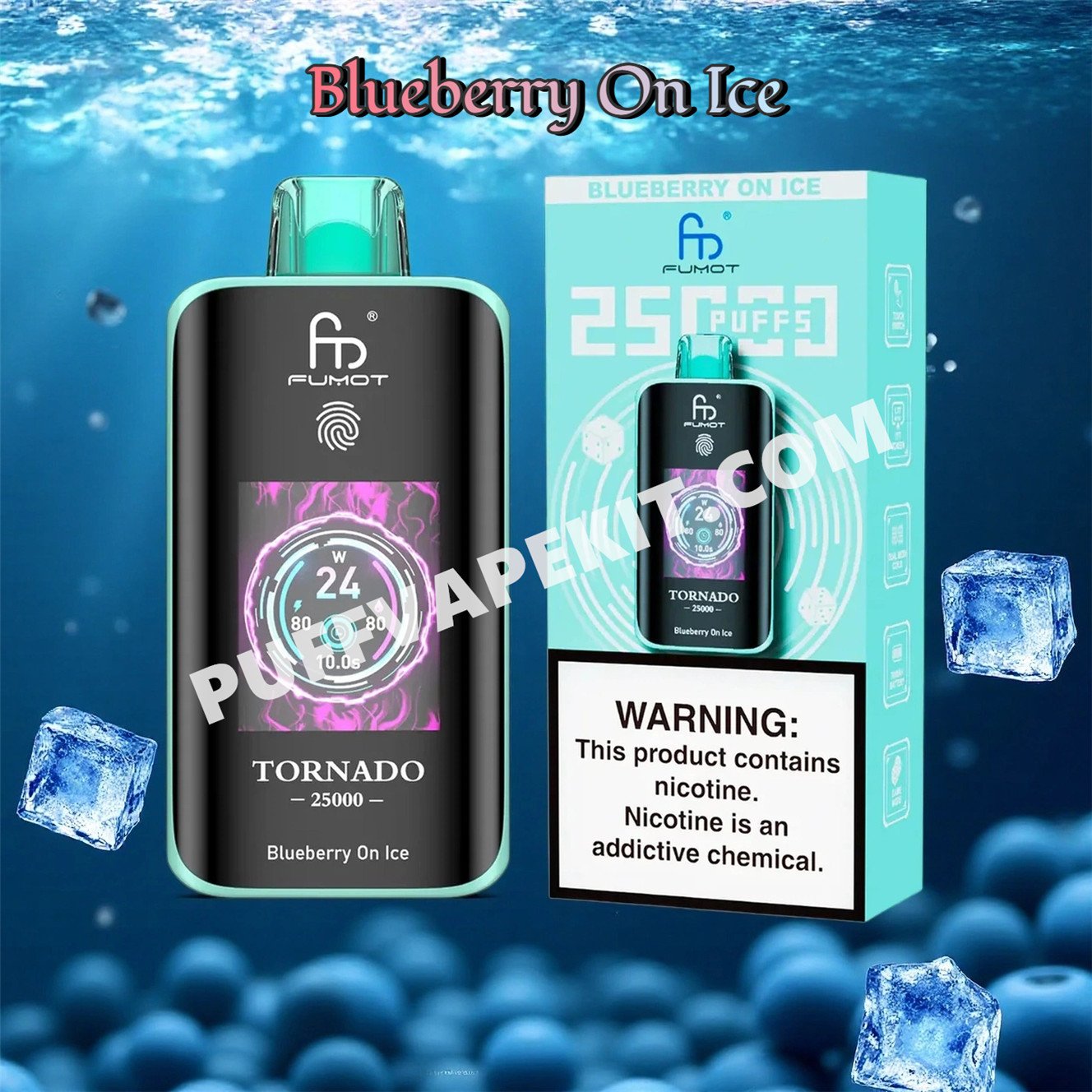 blueberry on ice 25k randm tornado 25000 puffs pvbfrt25000n2