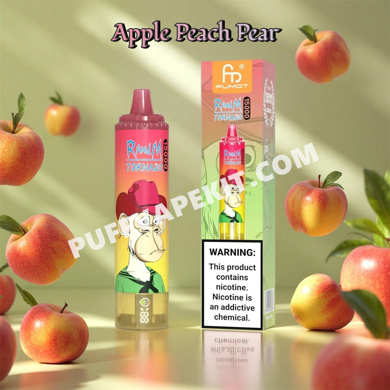 fumot randm tornado 15000 apple peach pear