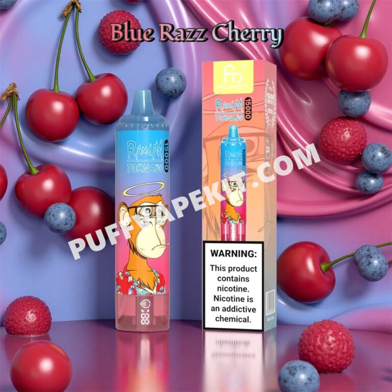 fumot randm tornado 15000 blue razz cherry