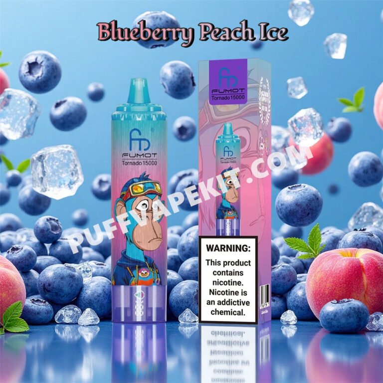 fumot randm tornado 15000 blueberry peach ice