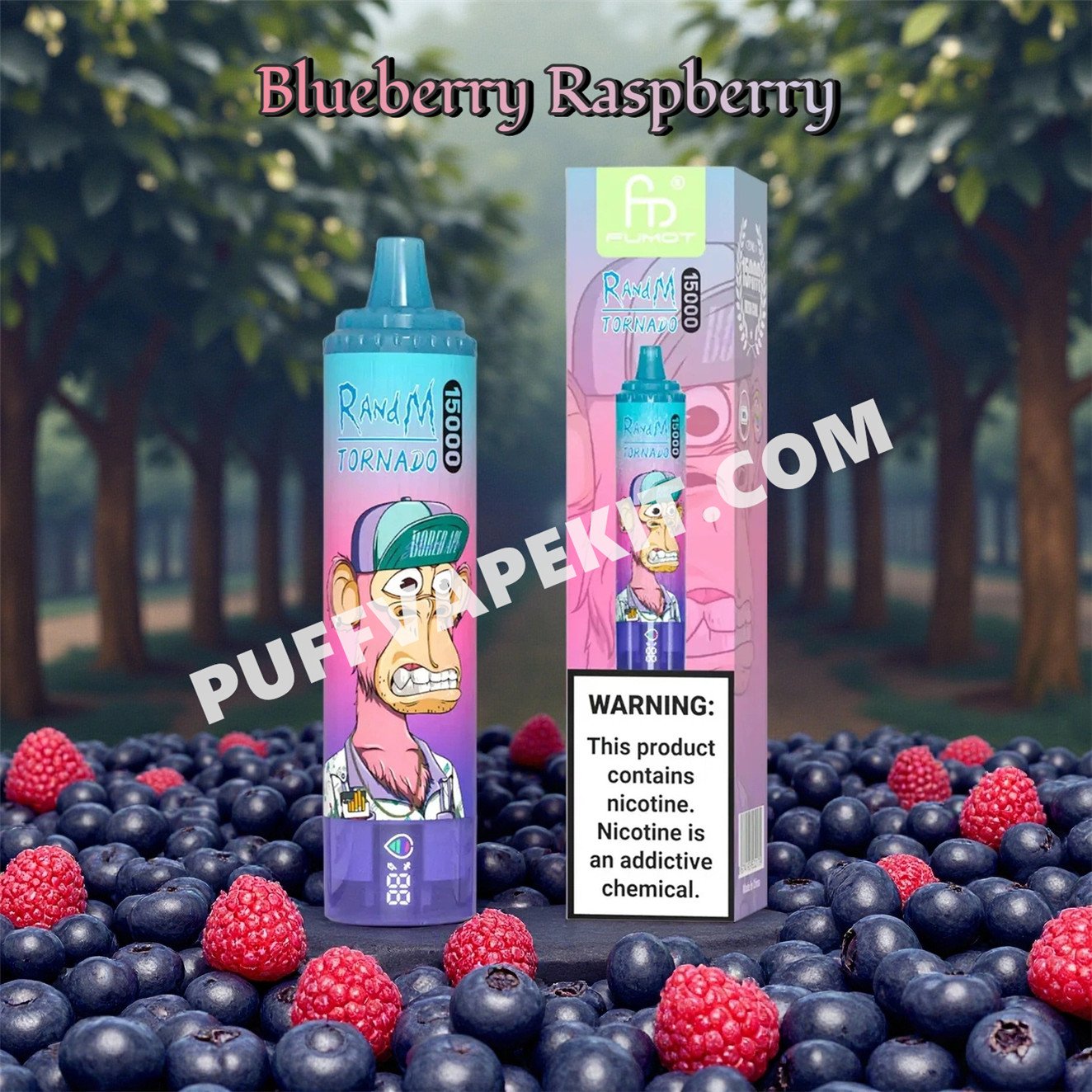 fumot randm tornado 15000 blueberry raspberry