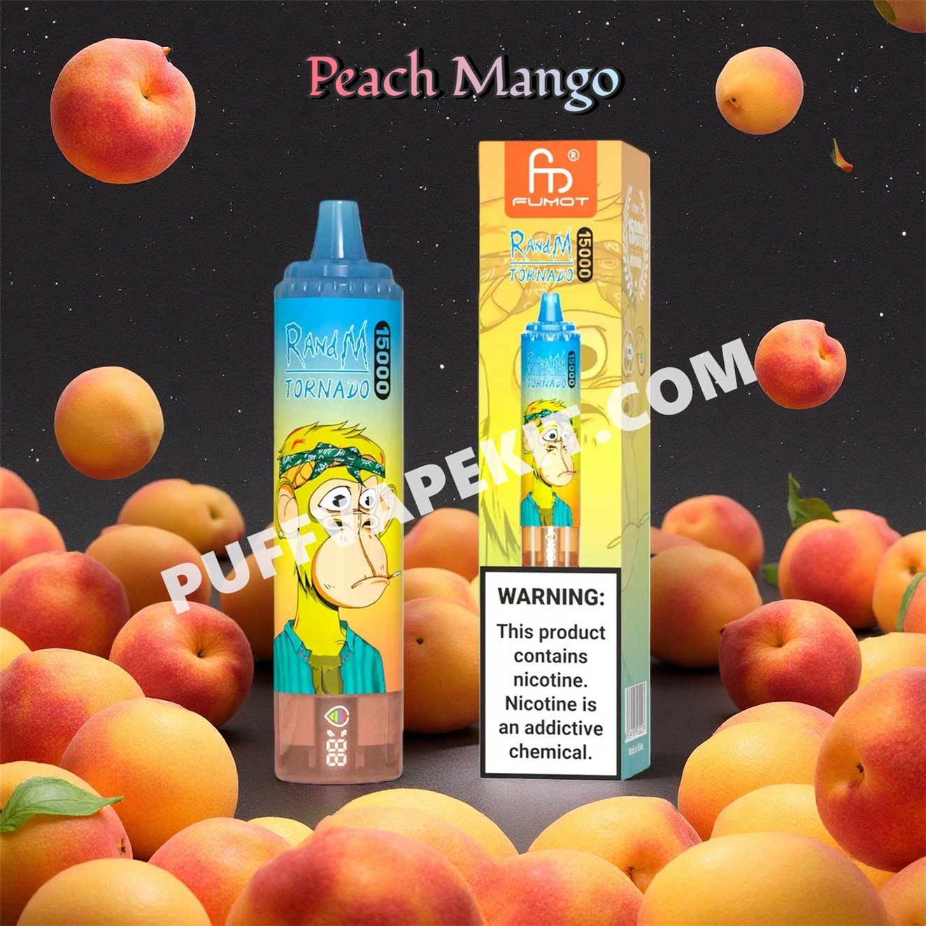 fumot randm tornado 15000 peach mango