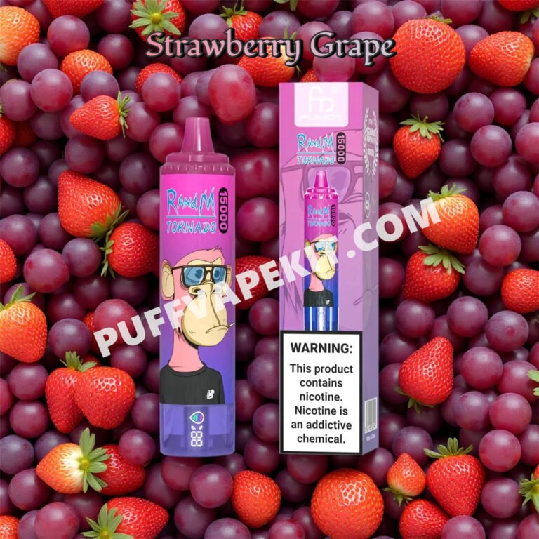 fumot randm tornado 15000 strawberry grape