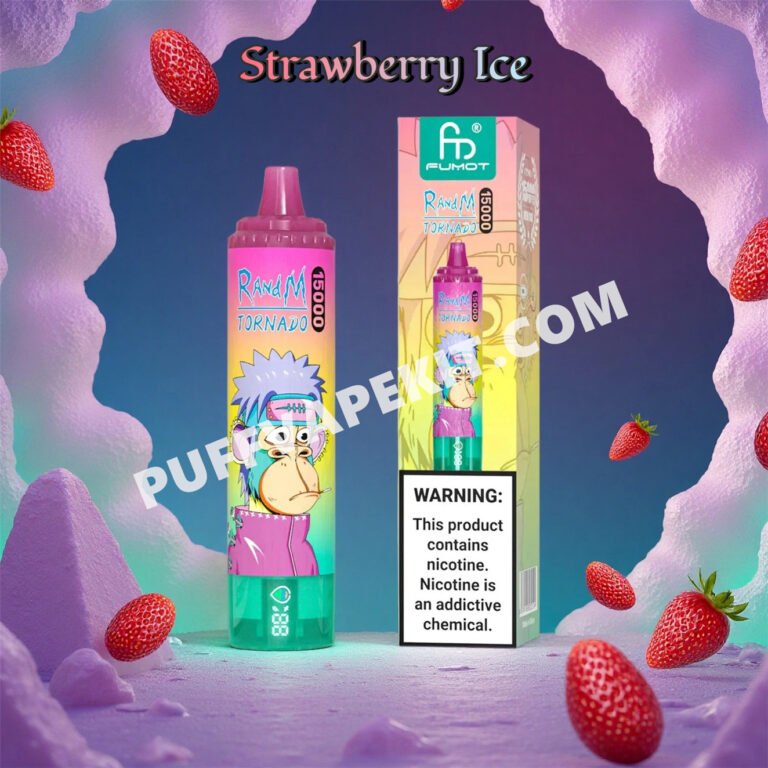 fumot randm tornado 15000 strawberry ice