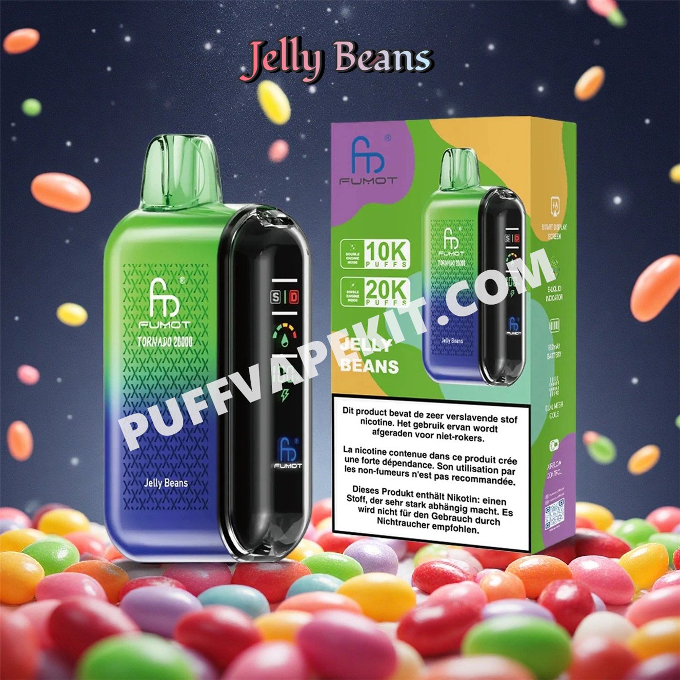 jelly beans 20k fumot tornado 20000 puffs pvbfrt20000n2