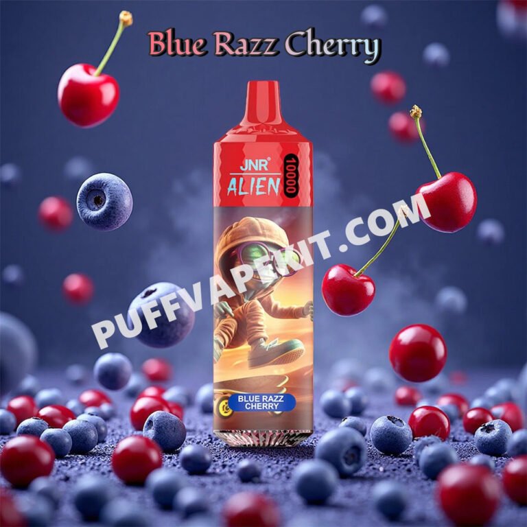 blue razz cherry 10k jnr alien 10000 puff pvbfrja10000