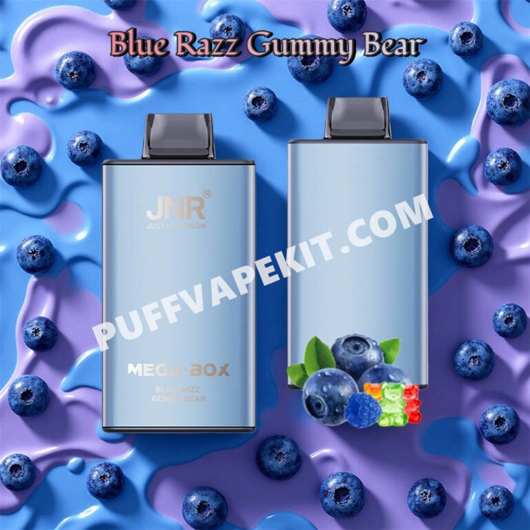 blue razz gummy bear 25k jnr mega box 25000 puff pvbfrjmb25000