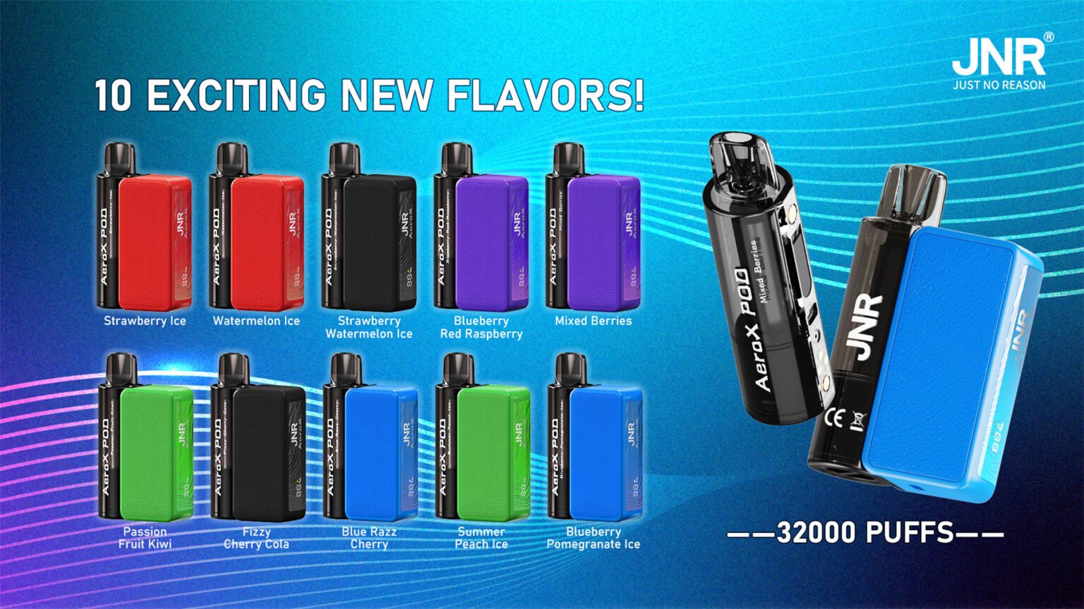 jnr aero x 32000 exciting new flavors pvbfrjax32000