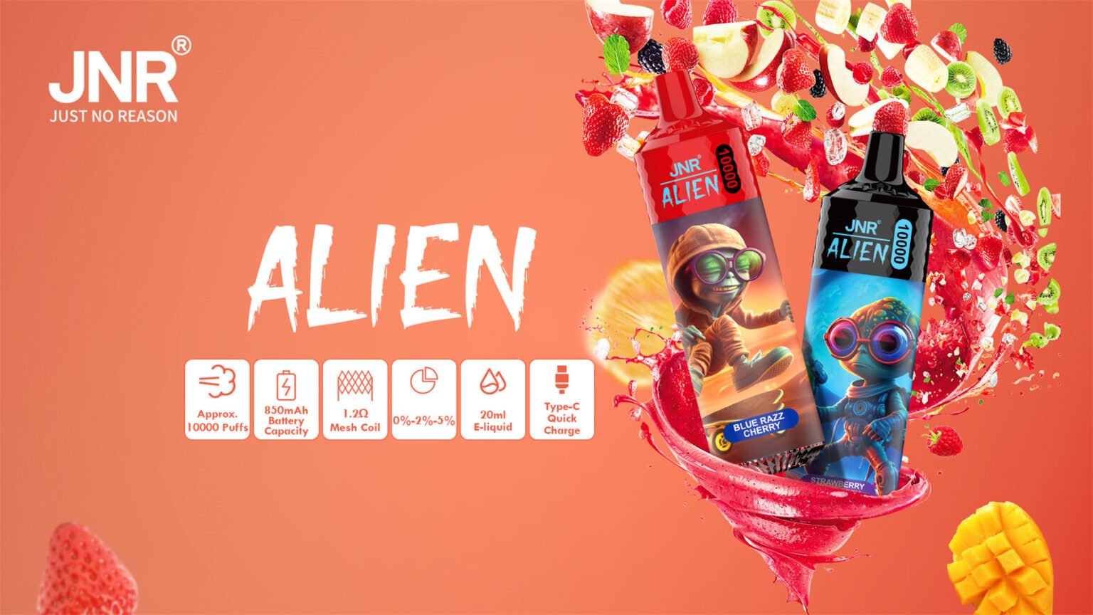 jnr alien 10k smooth vaping experience pvbfrja10000