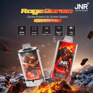 jnr rage gorilla 55000 42ml e liquid large capacity pvbfrjrg55000