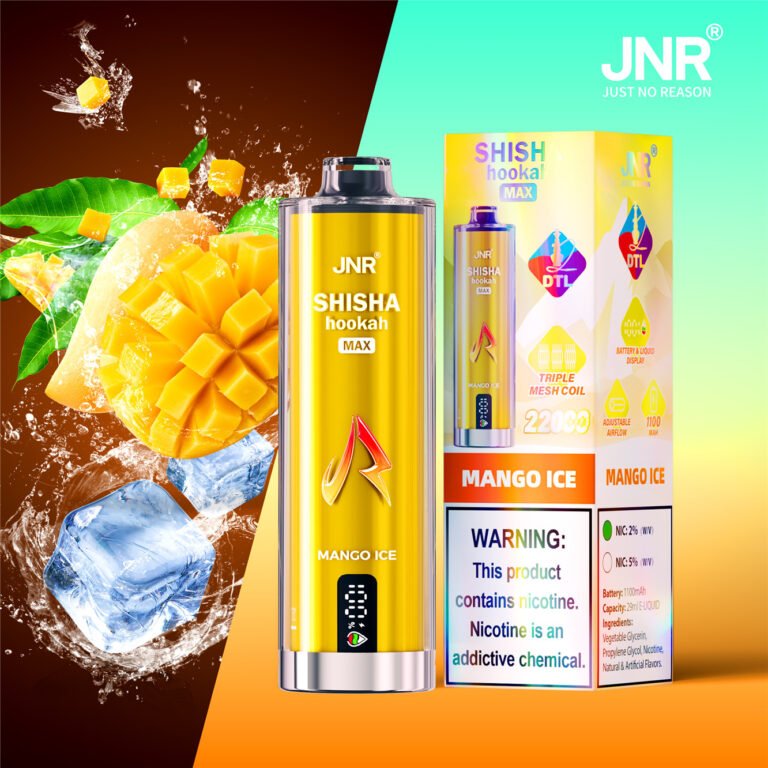 jnr shisha max 22000 mango ice pvbfrjsm22000