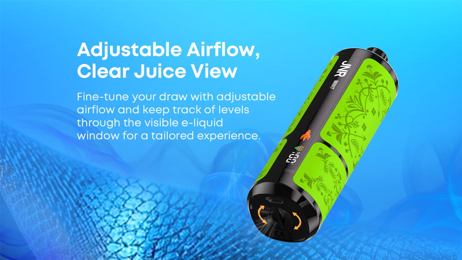 jnr shisha ultra 45k adjustable airflow pvbfrjsu45000