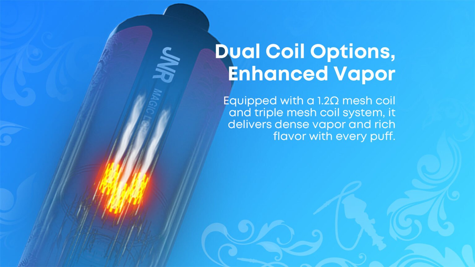 jnr shisha ultra 45k built in mesh coil pvbfrjsu45000