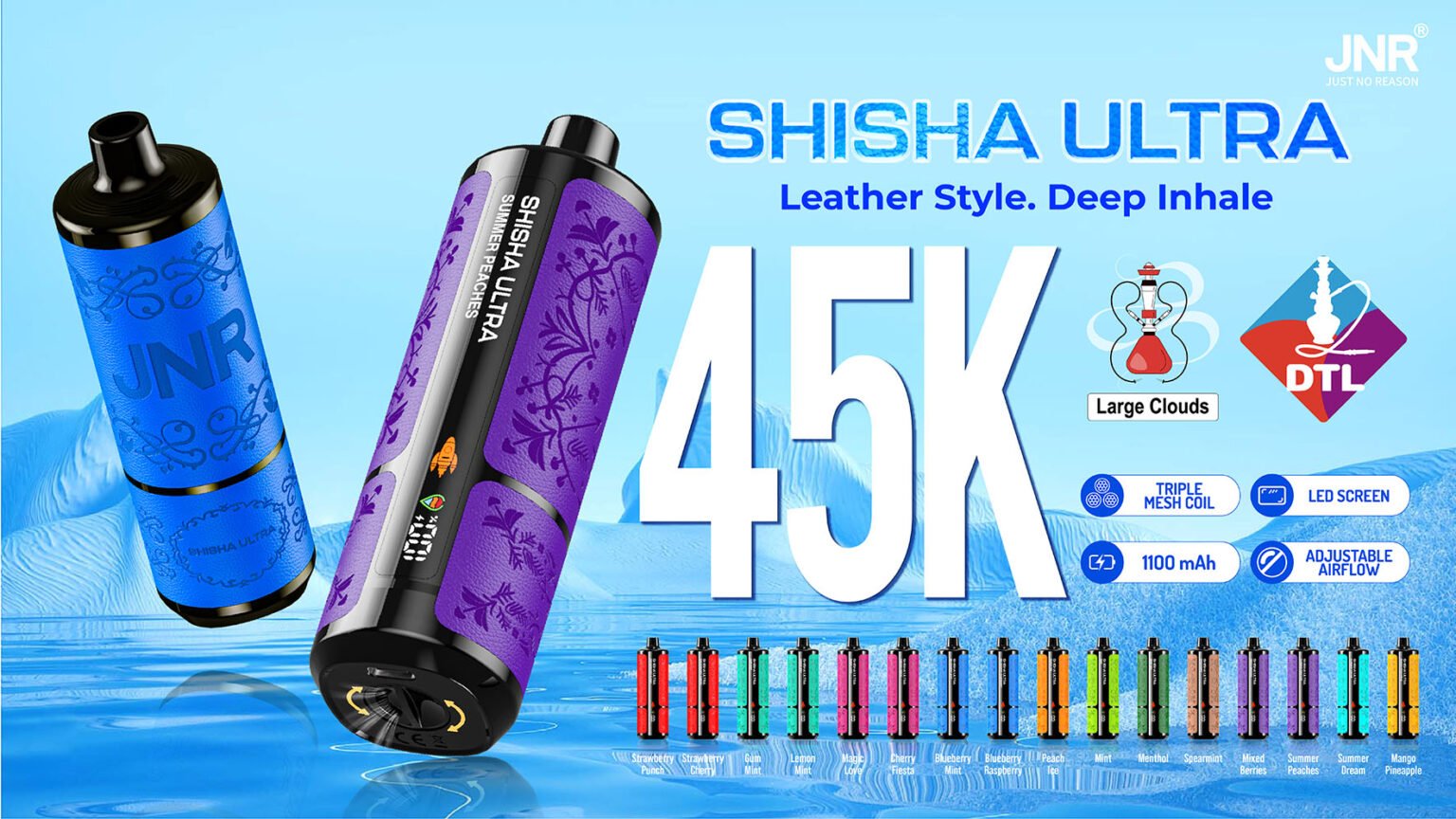 jnr shisha ultra 45k powerful hassle free pvbfrjsu45000