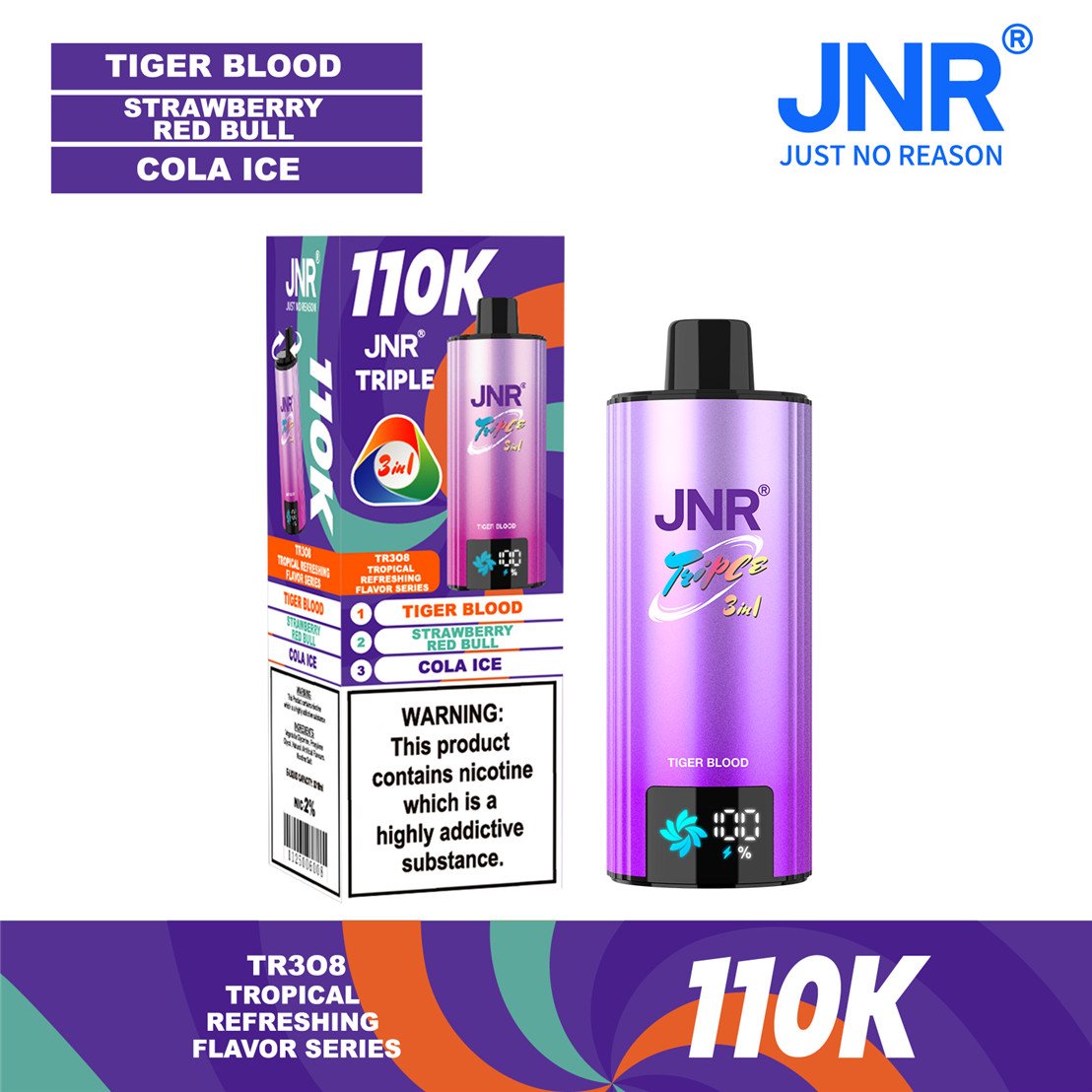 jnr triple 110k tiger blood strawberry red bull cola ice pvbfrjt110000