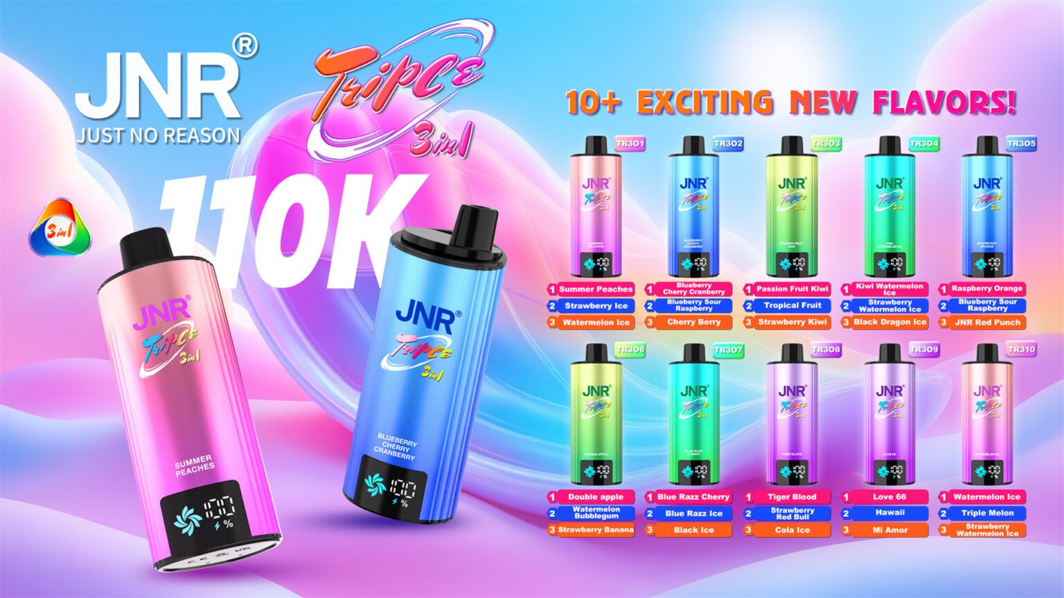 jnr triple 3 in 1 110k 10 exciting new flavors pvbfrjt110000