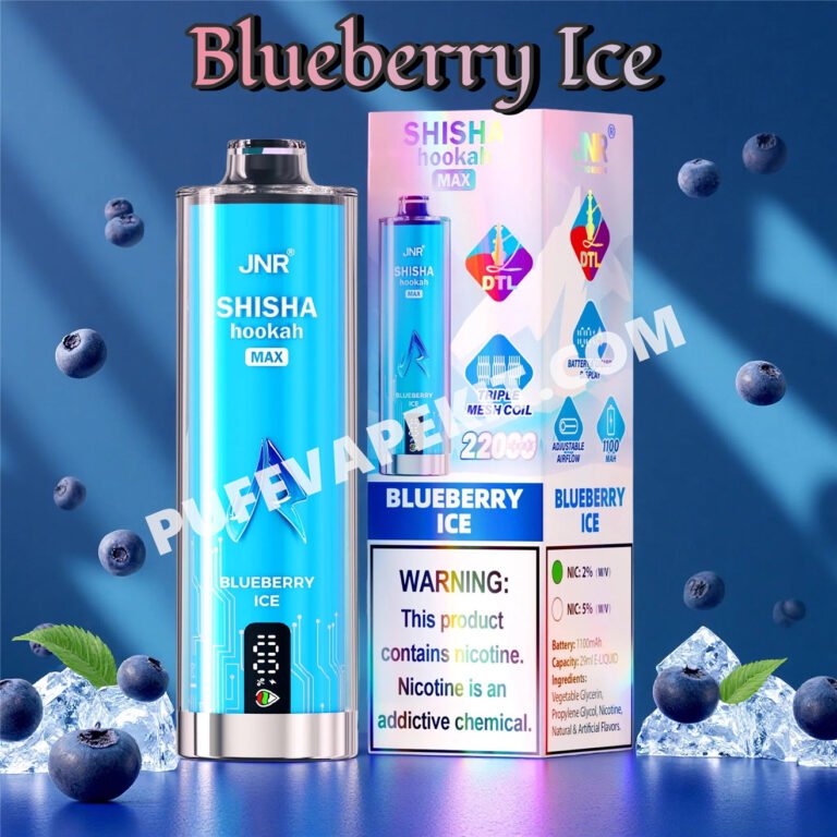 blueberry ice jnr shisha max 22000 pvbfrjsm22000