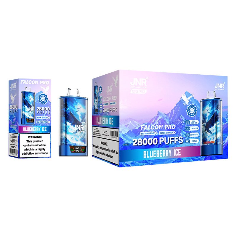 jnr falcon pro 28000 blueberry ice packaging display pvbfrjfp28000