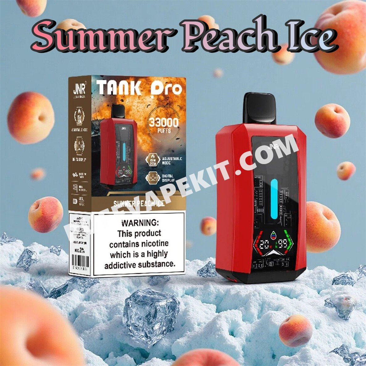 summer peach ice jnr tank pro 33000 pvbfrjtp33000