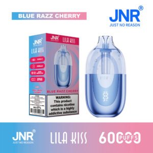 jnr lila kiss 60000 blue razz cherry with official retail box