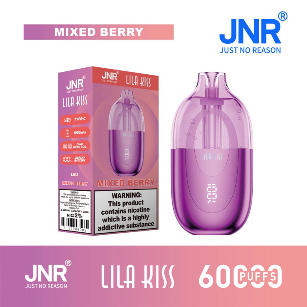 jnr lila kiss 60000 mixed berry with official retail box
