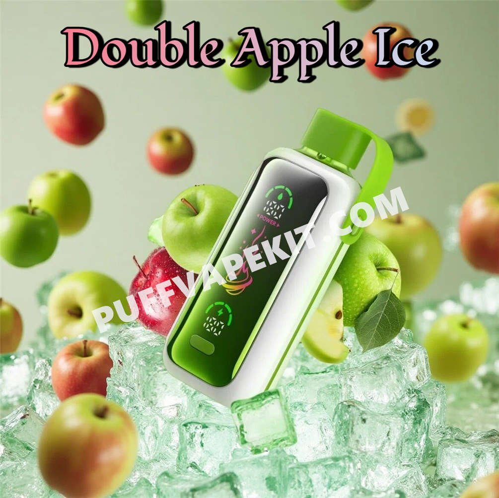 Puff Vozol Star 20K Double Apple Ice avec des pommes rouges, vertes et de la glace