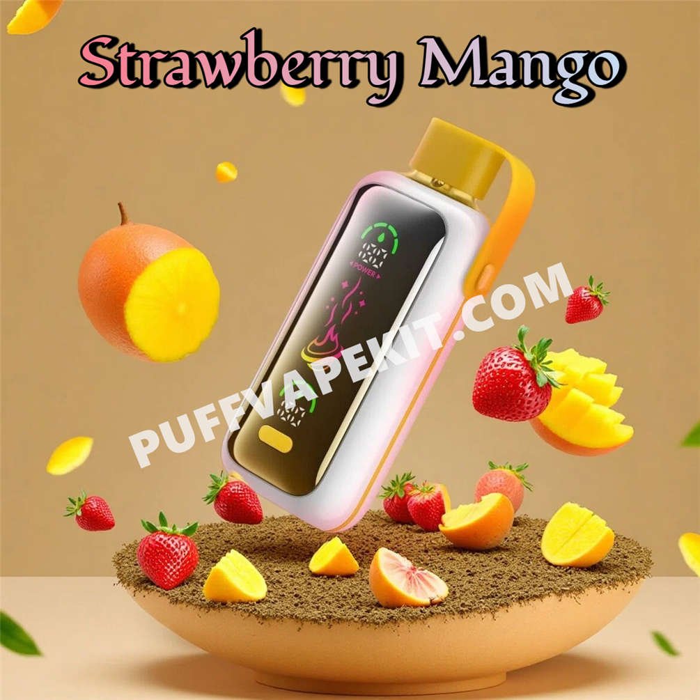 Puff Vozol Star 20K Strawberry Mango au centre d'un beau mélange de fraises et mangues Puff Vozol Star 20K Strawberry Mango au centre d'un beau mélange de fraises et mangues